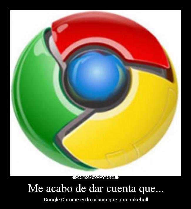 Me acabo de dar cuenta que... -