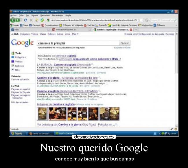 Nuestro querido Google - conoce muy bien lo que buscamos