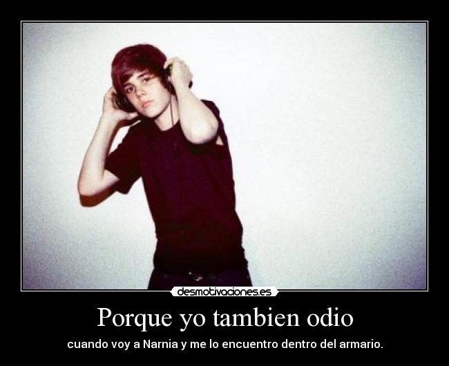 Porque yo tambien odio -