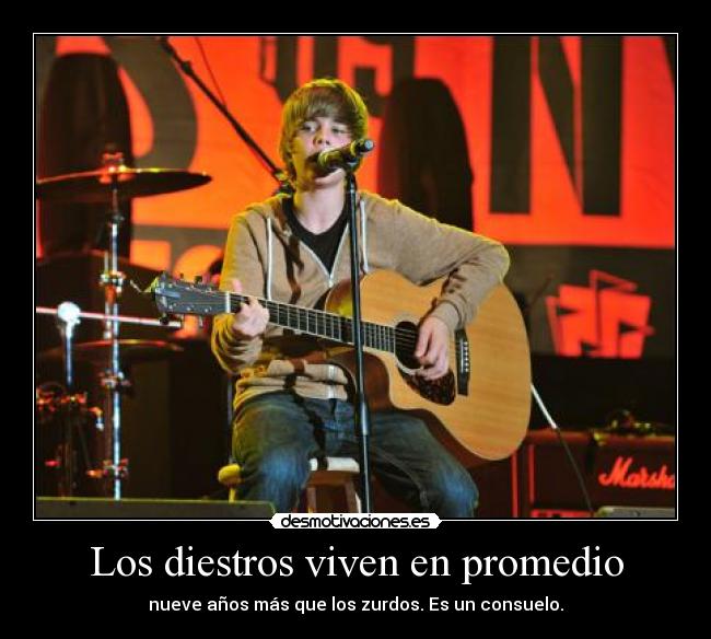 Los diestros viven en promedio - 