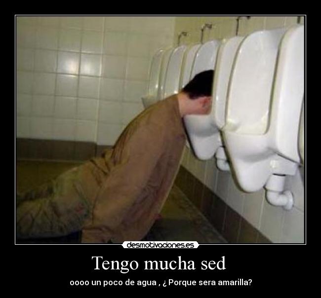 Tengo mucha sed  - 