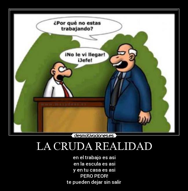 LA CRUDA REALIDAD -