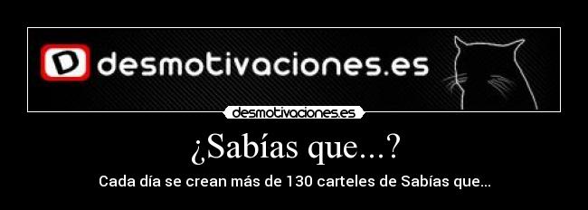 ¿Sabías que...? -