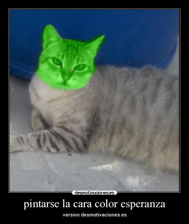 pintarse la cara color esperanza - 