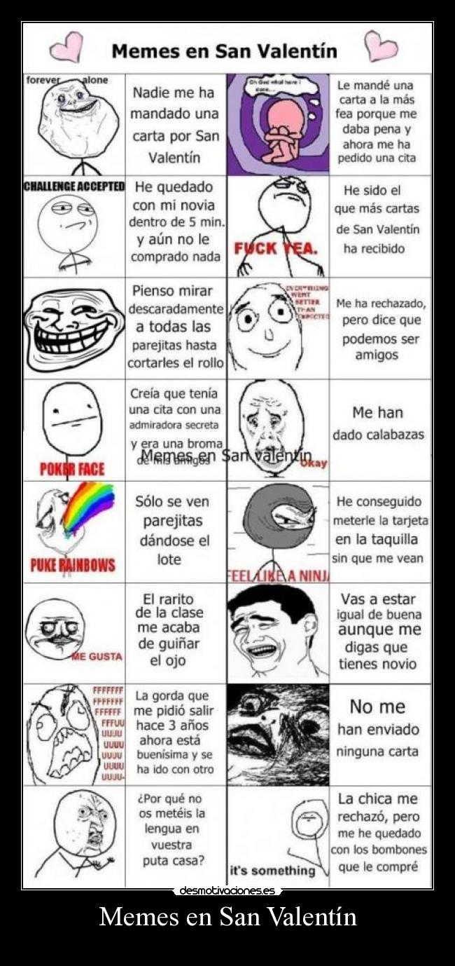 Memes en San Valentín -