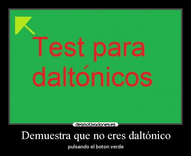 Demuestra que no eres daltónico - 