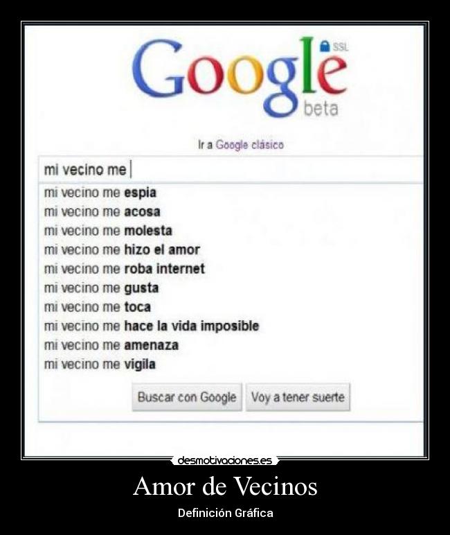 Amor de Vecinos - Definición Gráfica