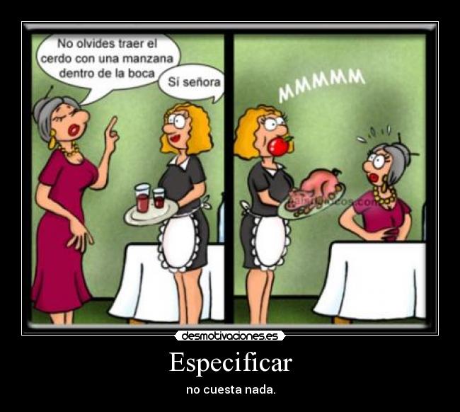 Especificar - 