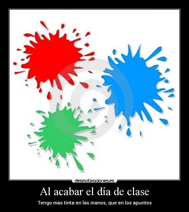Al acabar el día de clase -