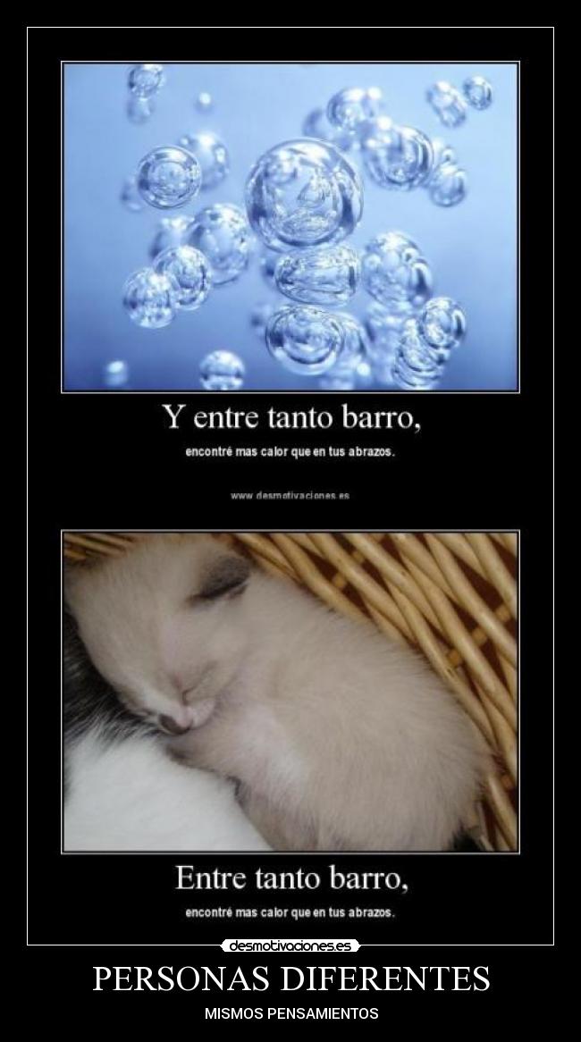 PERSONAS DIFERENTES -