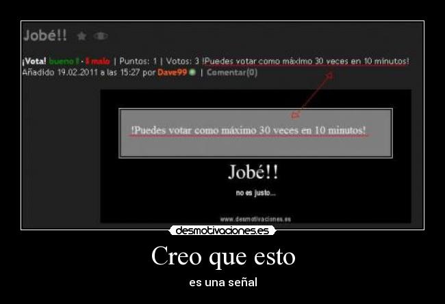 Creo que esto - es una señal