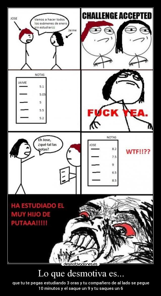 Lo que desmotiva es... - 