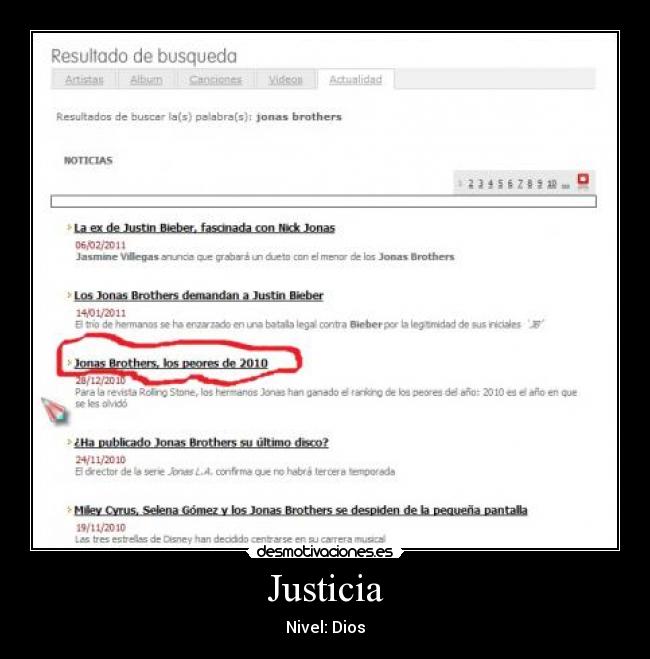 Justicia - Nivel: Dios
