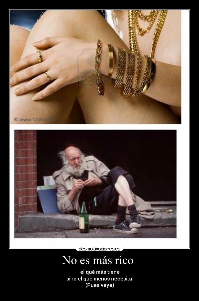 No es más rico  - 