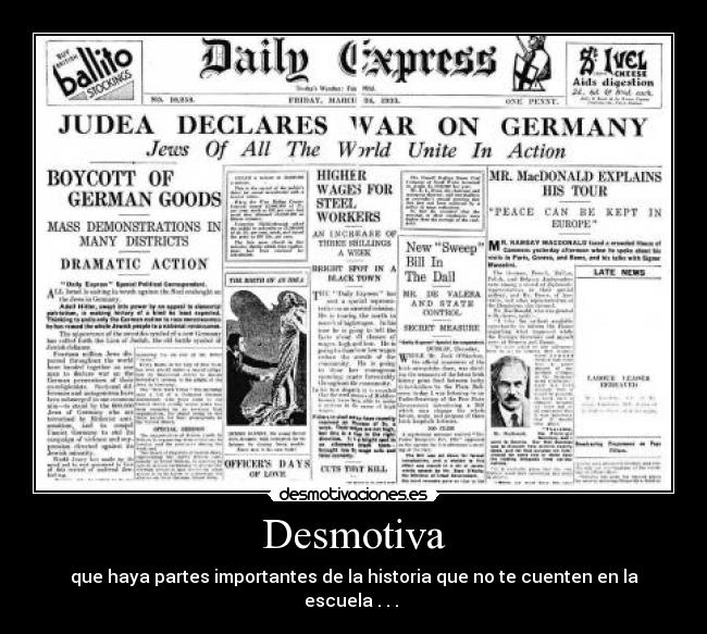 carteles judea declares war germany desmotivaciones