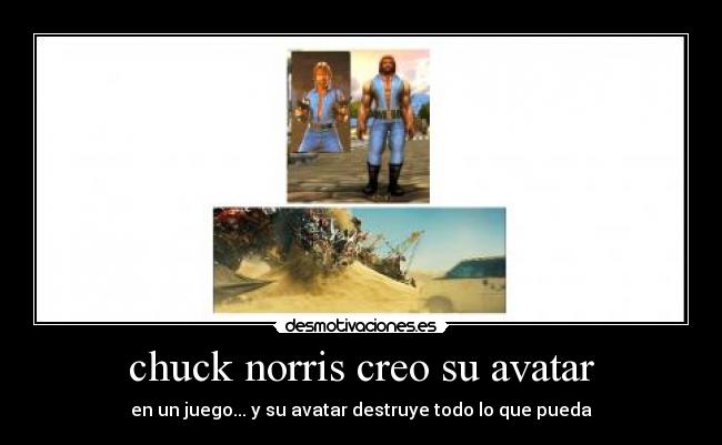 chuck norris creo su avatar -