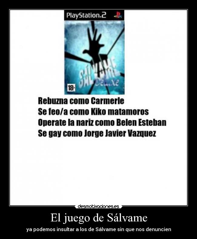 El juego de Sálvame -