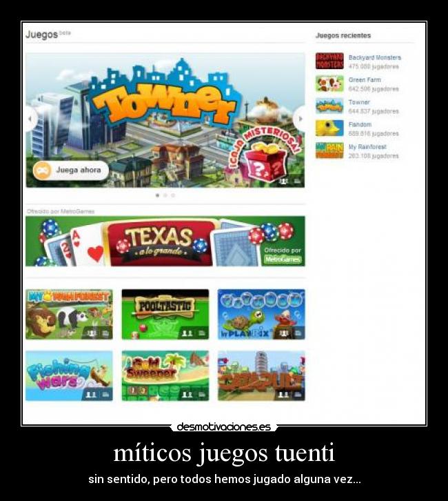 míticos juegos tuenti - 