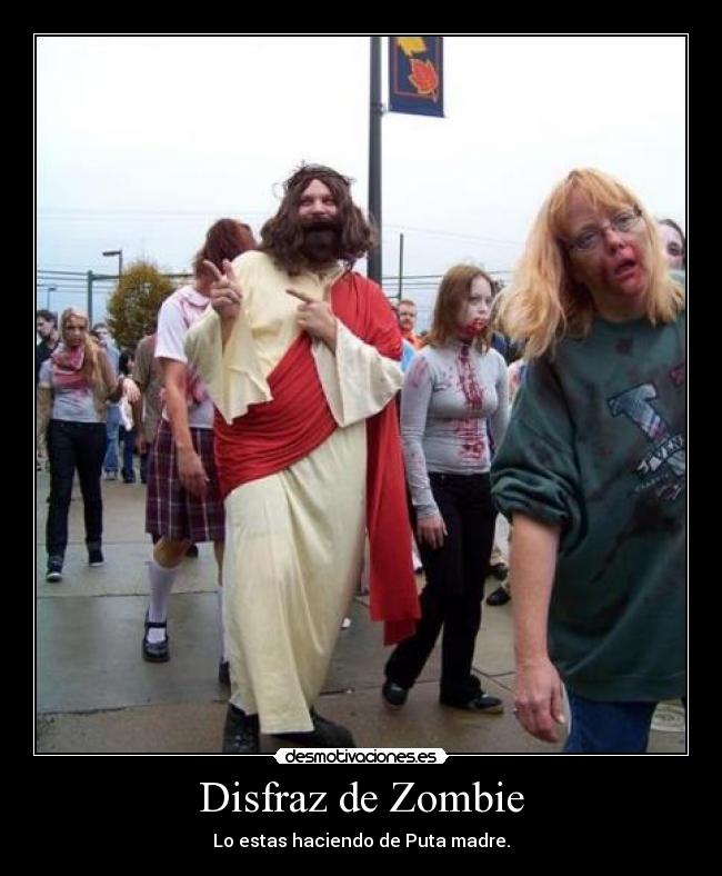 carteles disfraz zombie nikorural desmotivaciones