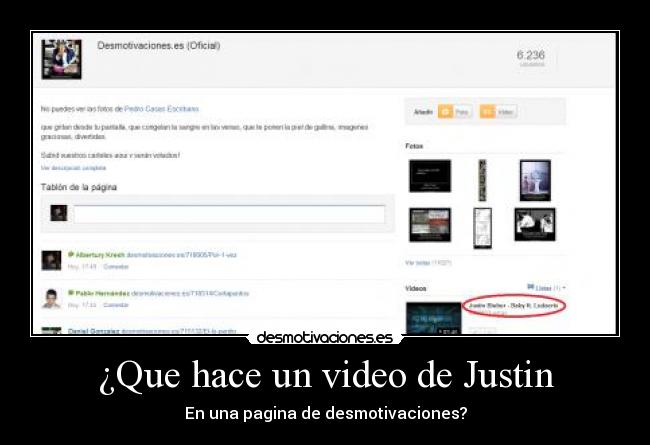 ¿Que hace un video de Justin - 