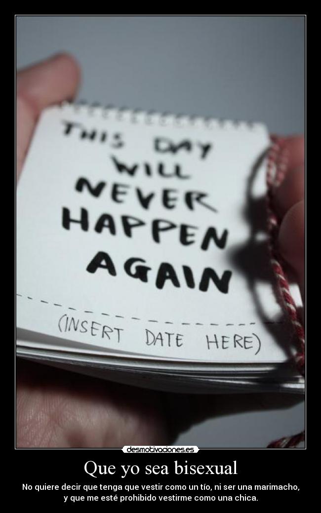 Que yo sea bisexual - 