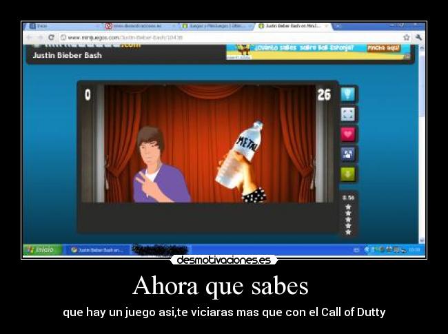 Ahora que sabes  - que hay un juego asi,te viciaras mas que con el Call of Dutty