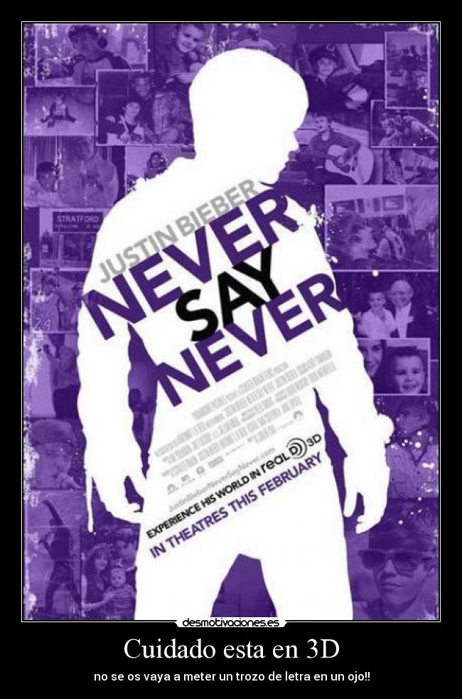 Cuidado esta en 3D - no se os vaya a meter un trozo de letra en un ojo!!