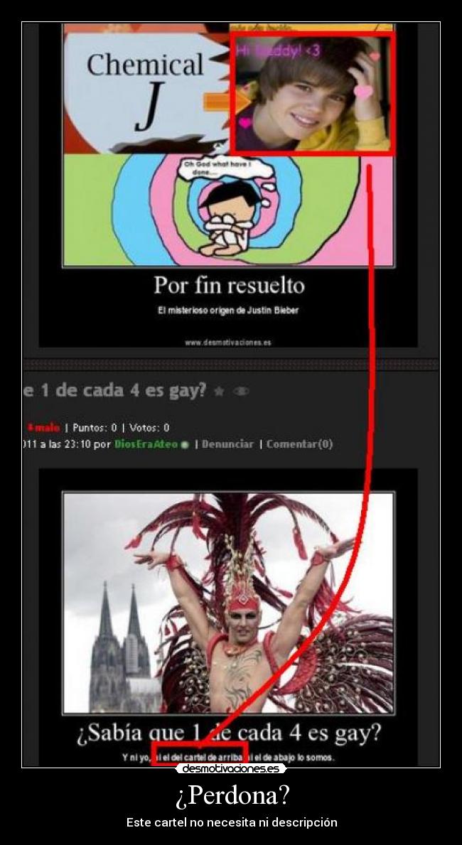 ¿Perdona? - Este cartel no necesita ni descripción