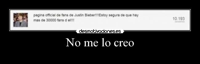 No me lo creo - 
