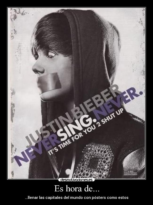 Es hora de... - ...llenar las capitales del mundo con pósters como estos