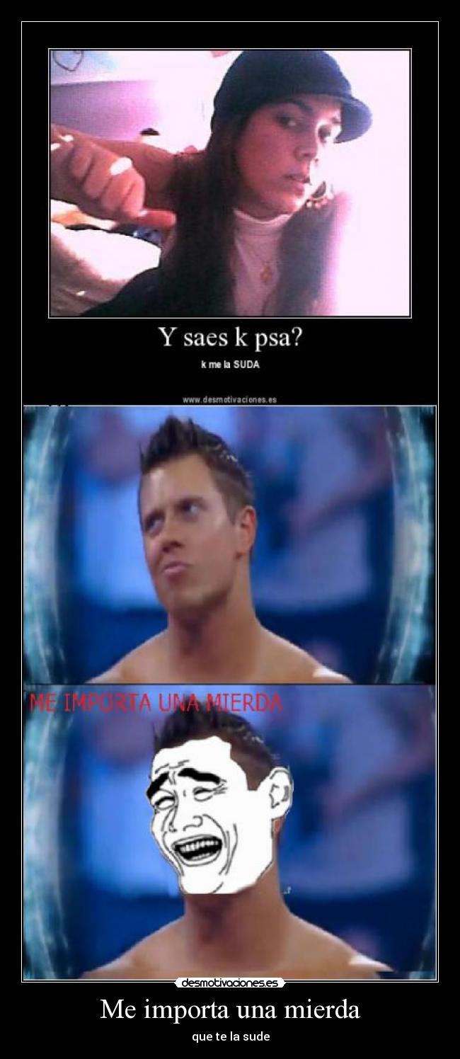 carteles importa una mierda que sude desmotivaciones