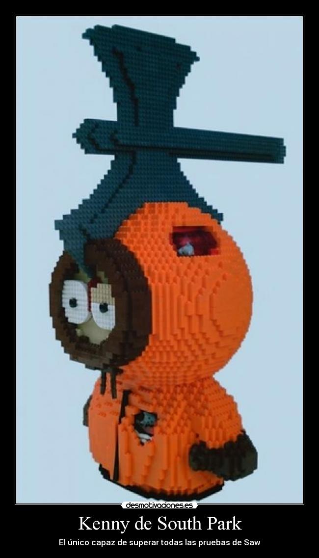 Kenny de South Park - El único capaz de superar todas las pruebas de Saw