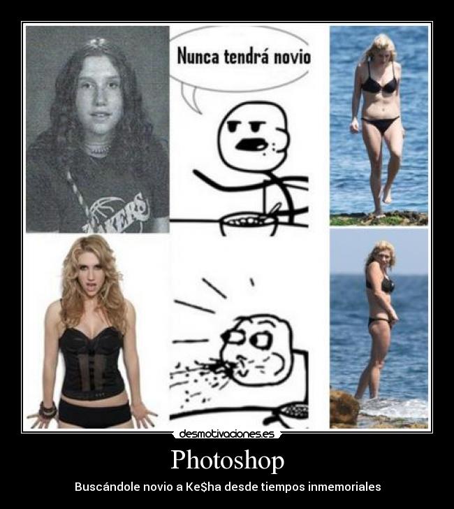 Photoshop - Buscándole novio a Ke$ha desde tiempos inmemoriales