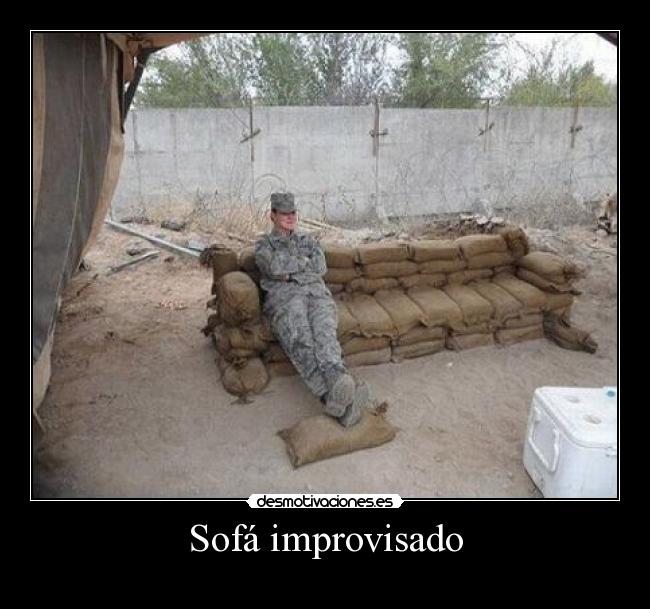 Sofá improvisado -