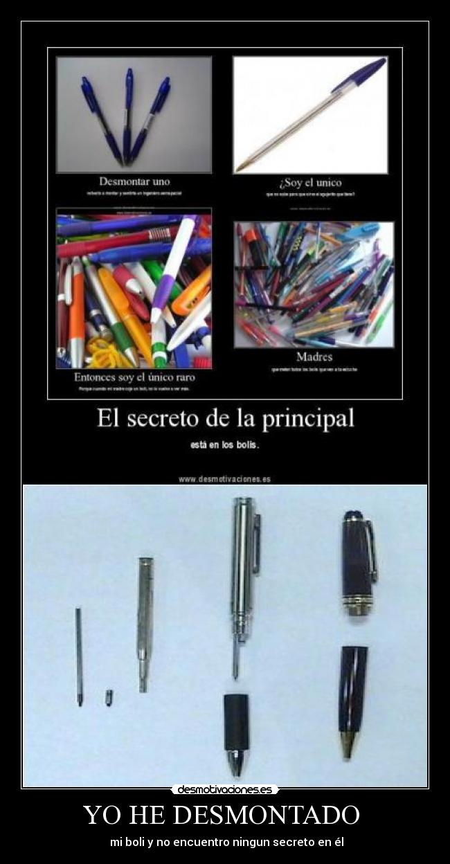 YO HE DESMONTADO - mi boli y no encuentro ningun secreto en él