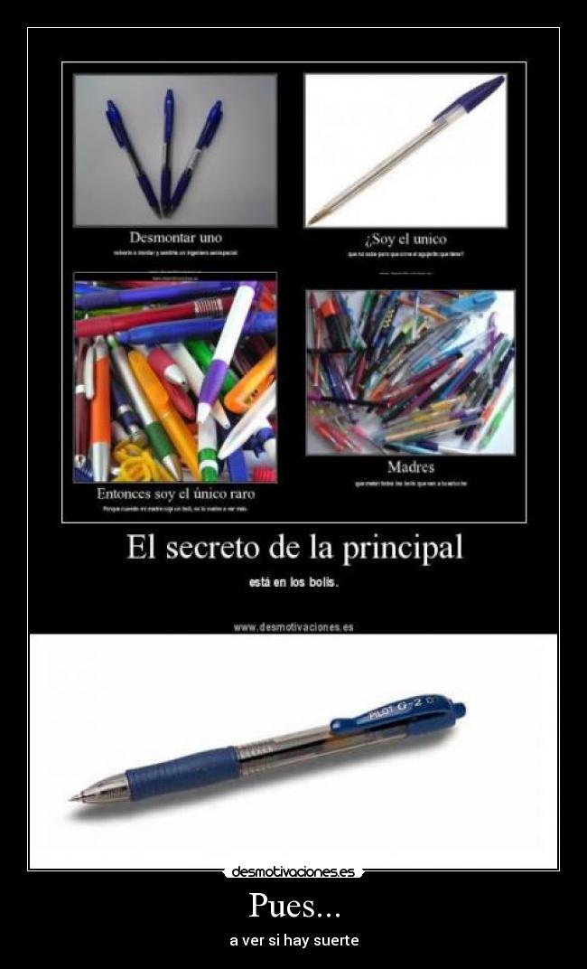 Pues... - a ver si hay suerte