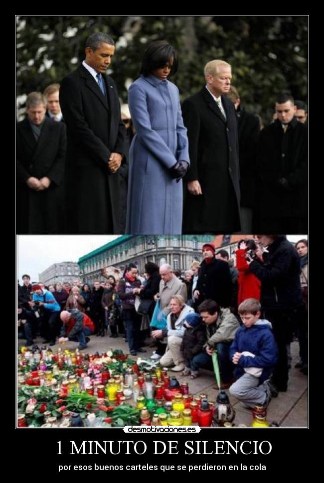 1 MINUTO DE SILENCIO -