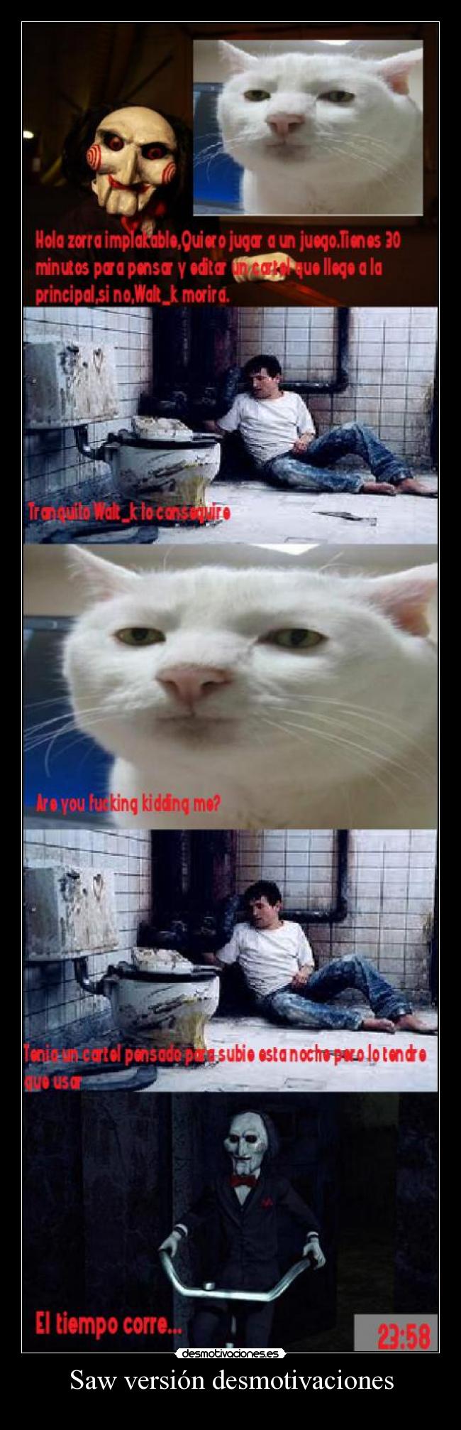 Saw versión desmotivaciones -