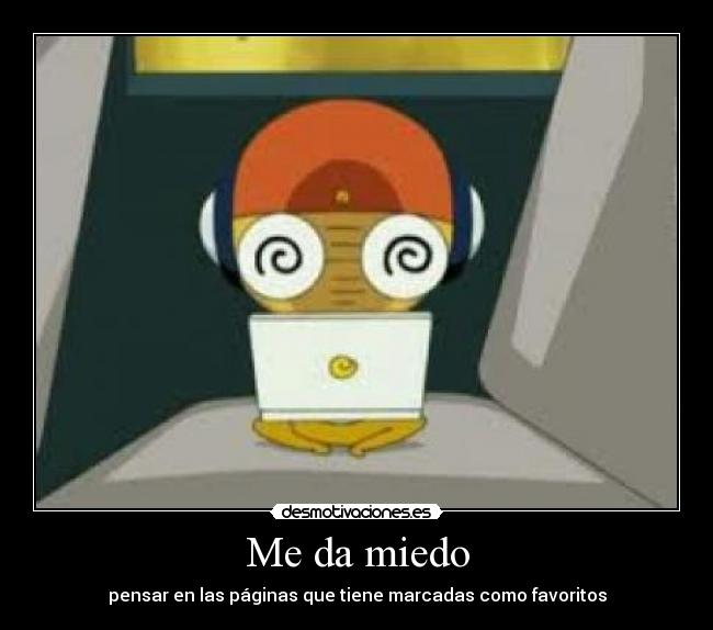 carteles miedo sargento keroro kururu desmotivaciones