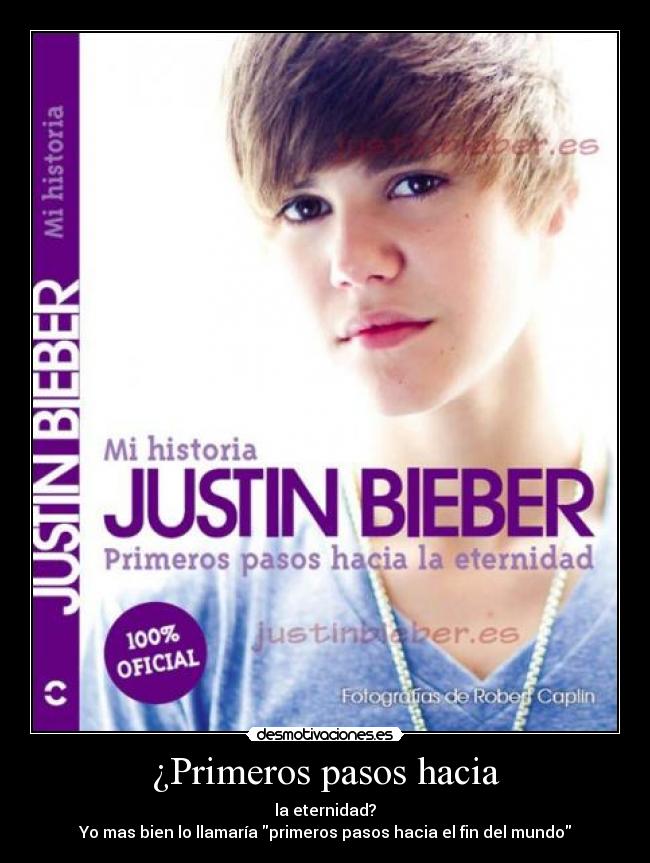 ¿Primeros pasos hacia - la eternidad?
Yo mas bien lo llamaría primeros pasos hacia el fin del mundo