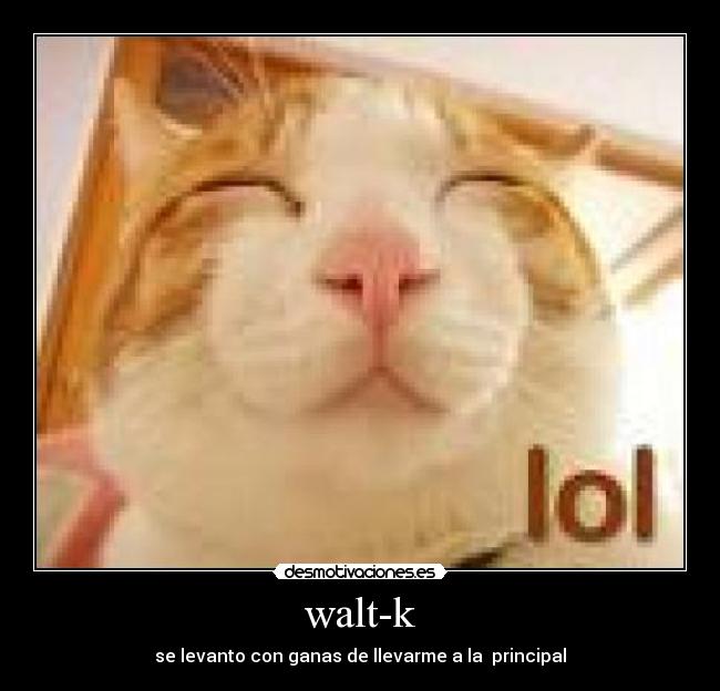 walt-k - se levanto con ganas de llevarme a la principal