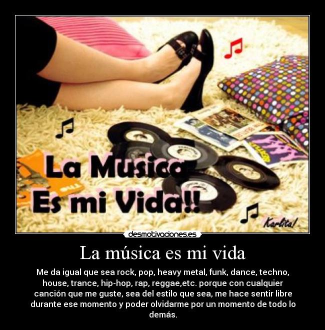 La música es mi vida -