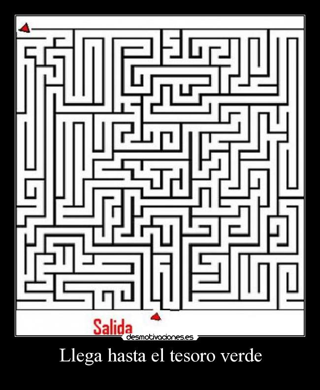 Llega hasta el tesoro verde - 