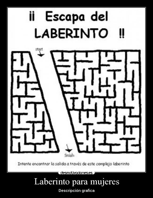 Laberinto para mujeres - Descripción grafica