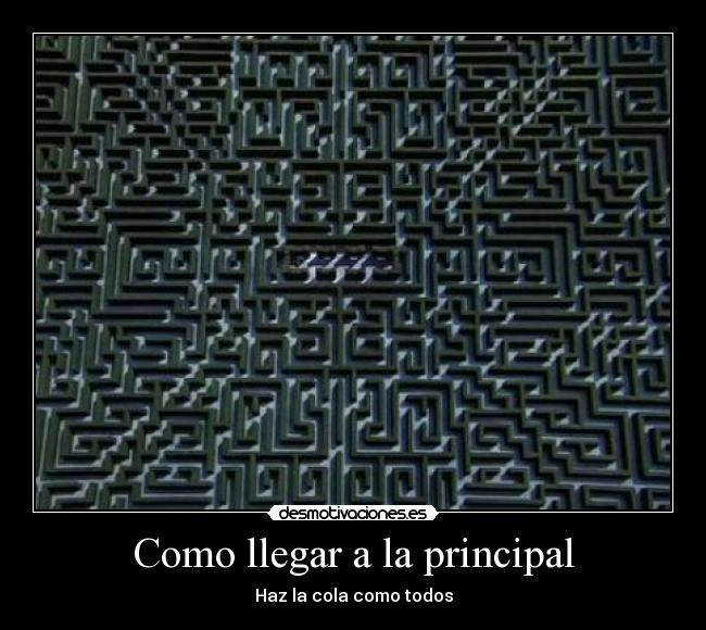Como llegar a la principal -