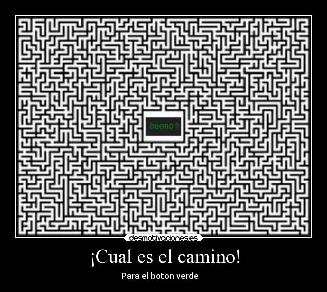 ¡Cual es el camino! -