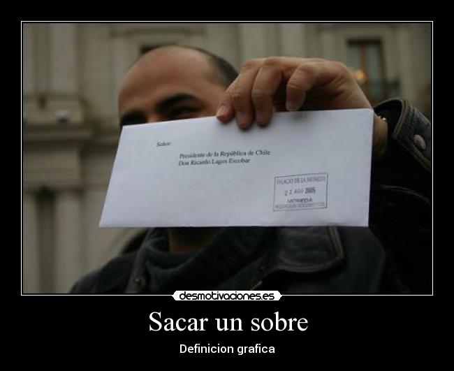 Sacar un sobre - 