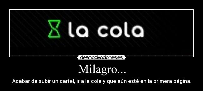 Milagro... -