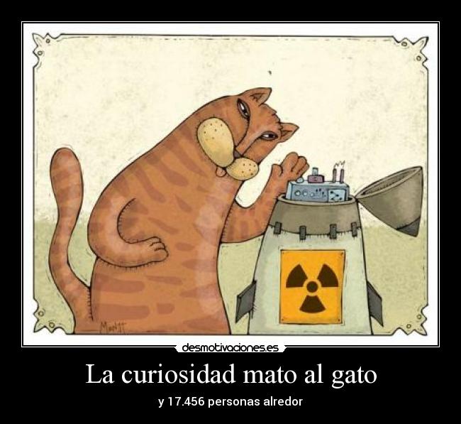 La curiosidad mato al gato - y 17.456 personas alredor