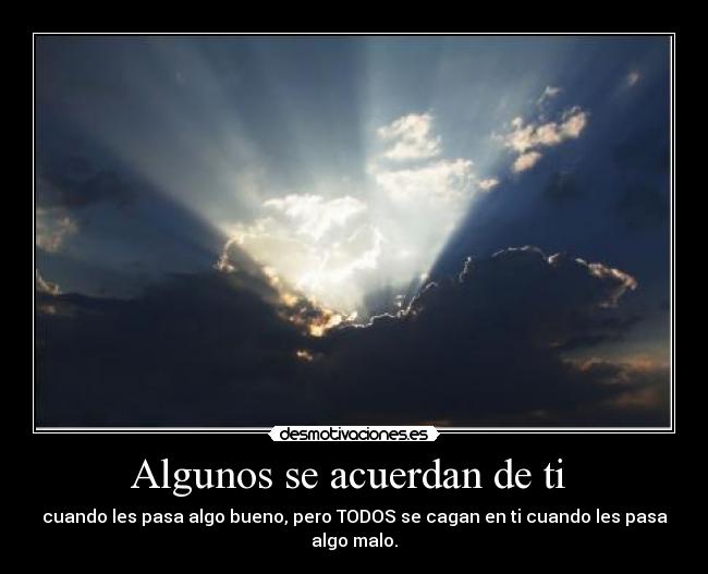 Algunos se acuerdan de ti -